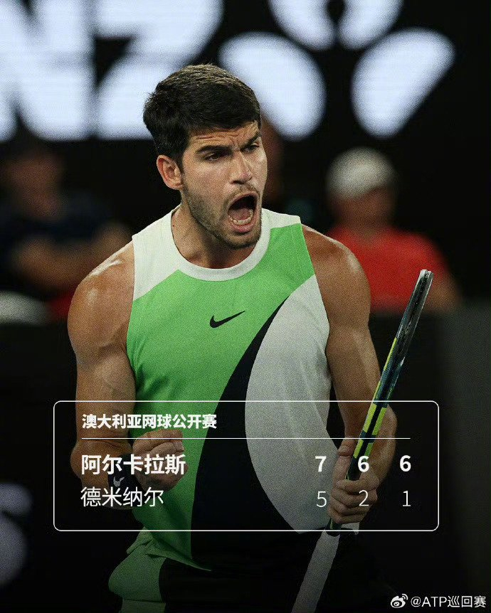 九游APP-阿尔卡拉斯首进澳网四强，实现四大满贯全四强|男单|1/4决赛|卡洛斯·阿尔卡拉斯|ATP巡回赛|米纳尔_新浪体育_新浪新闻
